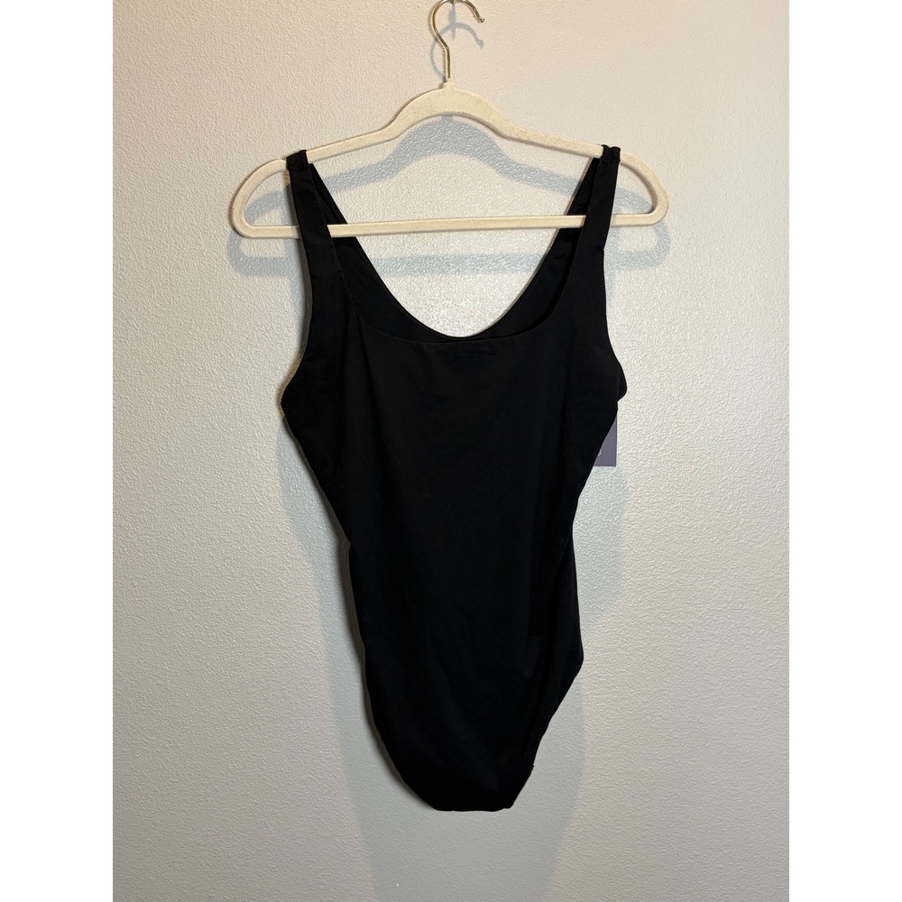 Auden Luxury Collection Luxe Stretch Fully Lined Bodysuit Black XXL NWT
